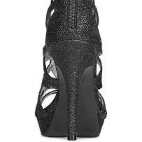 Report Rocko Caged Platform Evening Sandals - Picture 10 of 16